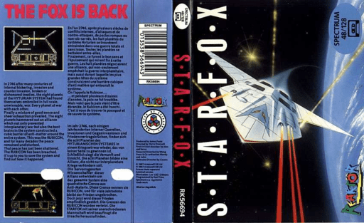 Starfox box art for ZX Spectrum
